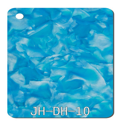 GV decorativo das folhas acrílicas azuis plásticas da pérola de 2.5-15mm para a placa de corte