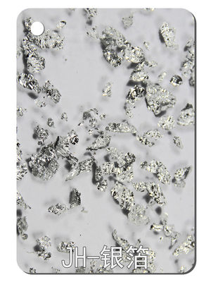 Material plástico acrílico 2.5mm-15mm do Virgin do painel da folha PMMA do projeto da textura da folha de prata
