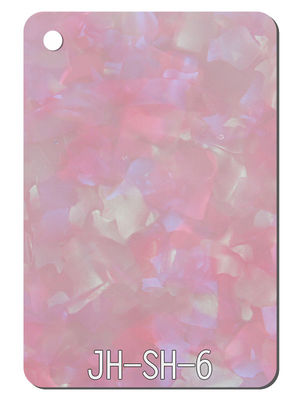 Folha acrílica do projeto da textura de Shell Pink 2.5mm-15mm para portas de armário
