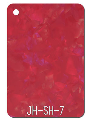 O estilo acrílico da pérola da folha do projeto vermelho da textura modelou a folha 1220x2440mm do perspex