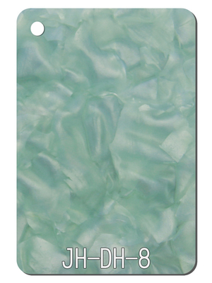 Pétala verde decoração plástica modelada da exposição da mobília da casa da placa da folha acrílica de PMMA
