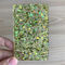 Corte de folha do plexiglás do brilho do floco para fazer sob medida Chunky Green Cast acrílico 1040x620mm